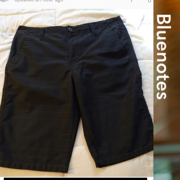 Size 34 men's classic flat front dark blue stripe short - Picture 15 of 15